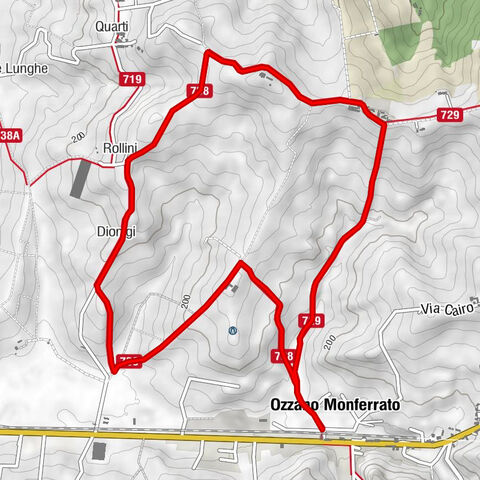 Panorama- und Schornsteinweg von Ozzano - Weg 738 mit dem Mountainbike