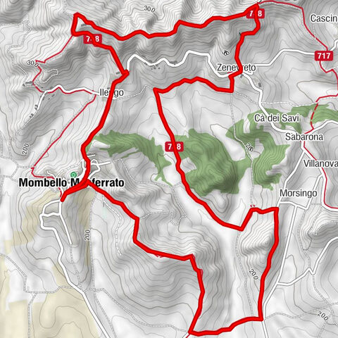 Sentiero sulle cime di Mombello - Sentiero 748 in camminata