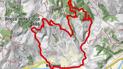 Sentiero anello di Bistagno - Sentiero 500 in mountain bike