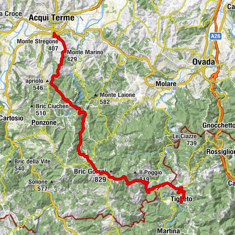 Sentiero del Pellegrino di Bruno Buffa (Acqui Terme - Tiglieto) - Sentiero 531 in camminata
