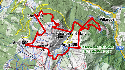 Tour du domaine des arcs