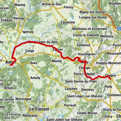 CycloRoute71 - Etape 6 de Chagny à Autun