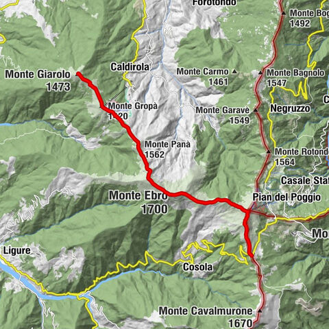 Sentiero 200 - Anello Borbera - Spinti - TAPPA 5/11 (Capanne di Cosola - Monte Giarolo) in camminata