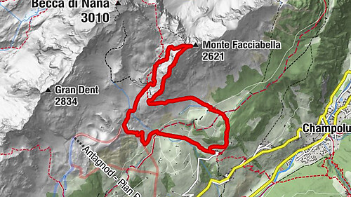 Monte Facciabella - Cresta SW - Ayas, Valle d'Aosta/Italia