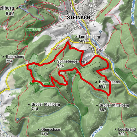 Rundwanderweg - Nr. 2 um Steinach - Thüringen Wald