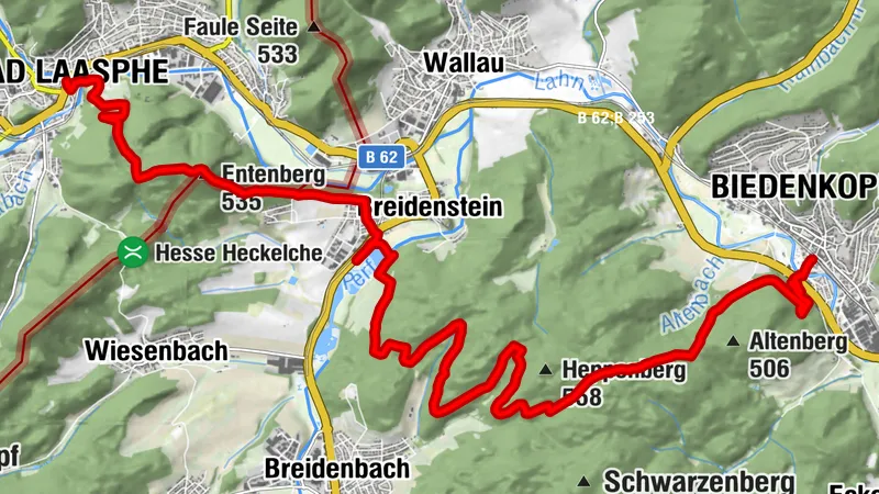 Lahnwanderweg 03. Etappe flussaufwärts Biedenkopf - Bad Laasphe