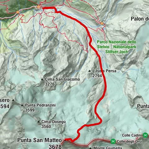 Punta San Matteo - von den Forni aus