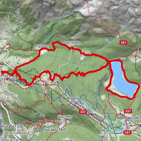 Der "Palu-See", eine blaue Perle im Zentrum des Valmalenco