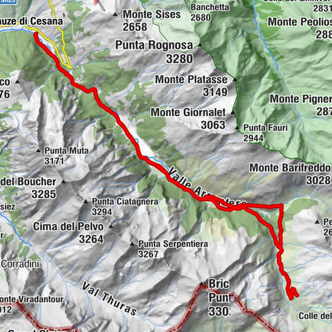 SAUZE DI CESANA Valle Argentera