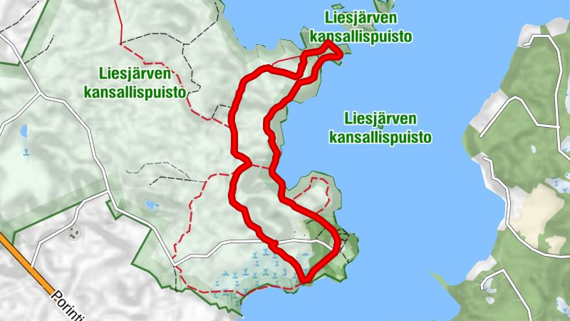 Pohjantikka trail, Tammela
