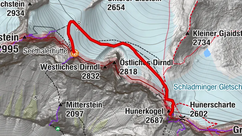 Gletscherwanderung zur Seethalerhütte