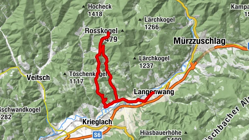 Von Langenwang über den Feistritzberg auf die Malleisten Alm