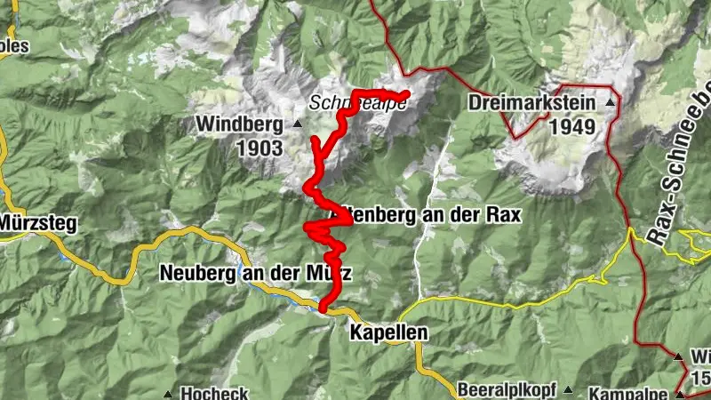 BergRadlTour auf der Schneealm