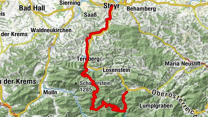 Etappe 01 Trans Nationalpark Steyr - Reichraming