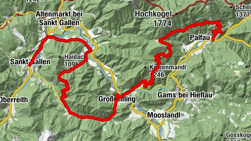 Etappe 04 Trans Nationalpark St. Gallen - Palfau