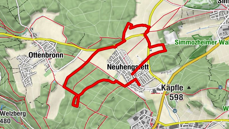 Rundwanderweg Neuhengstett