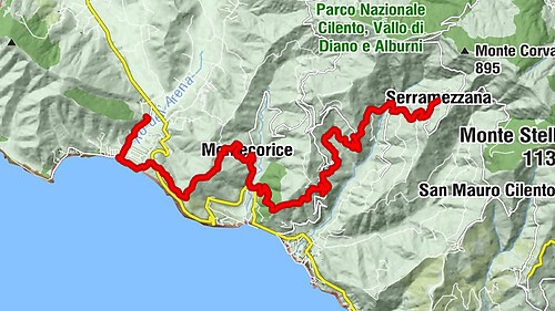 Cammino delle Terre  della Dieta Mediterranea - COLLI DEL CORVO - Tappa IV°