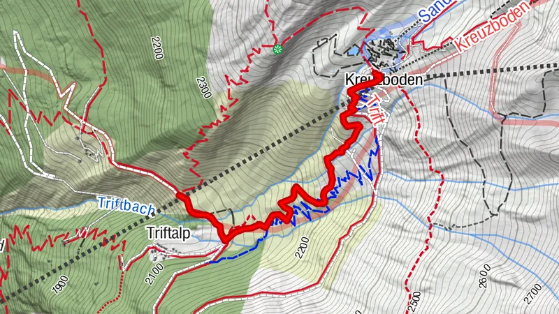 Kleine Alpenblumenpromenade Kreuzboden