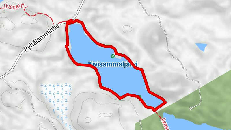 Kivisammaljärvi-Rundweg 2,6 km