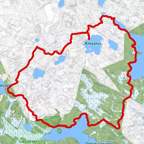 Kivijärvi-Rundweg 27 km (Hämeen Ilvesreitti)