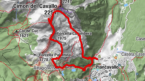 Palantina, Colombera und Tremol - 3 Gipfel oberhalb des Piancavallo
