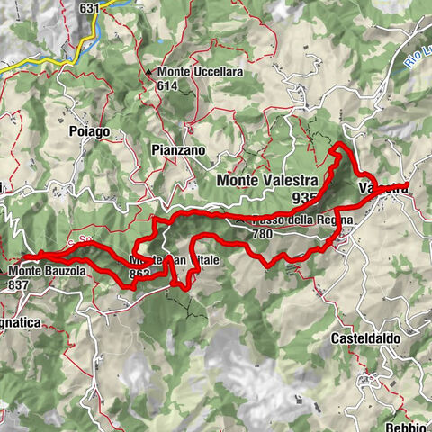 Valestra - Monte Valestra - Passo della Regina - Monte San Vitale
