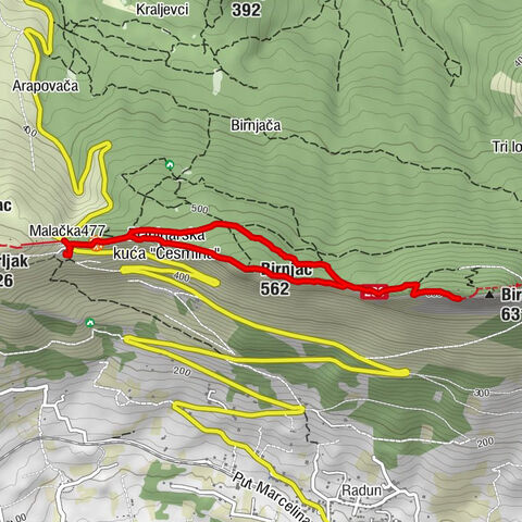 Planinarski dom Malačka - Kapela blaženog Alojzija Stepinca - Planinarska kuća "Česmina" - Birnjac