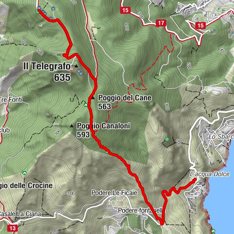 Monte Argentario - Il Telegrafo - Poggio del Cane - Buca dell'antenna