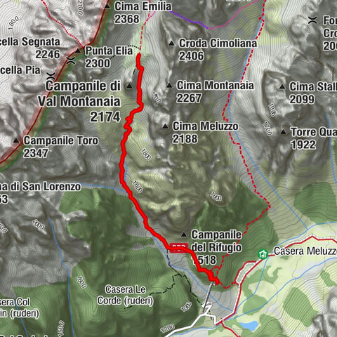 Campanile di Val Montanaia und Bivacco Perugini