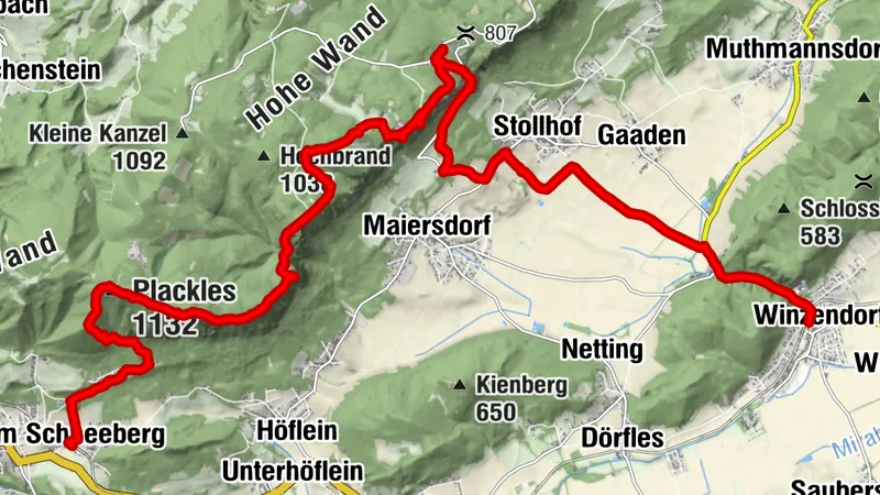 Über die Hohe Wand in die Neue Welt