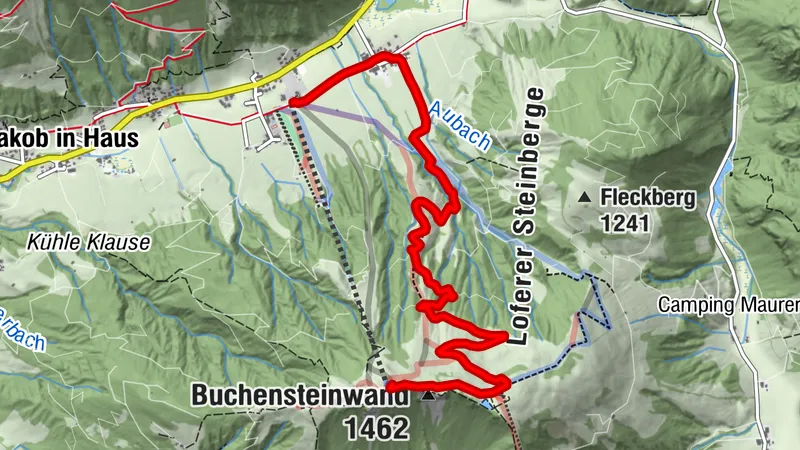 Bergbahn Pillersee - Flecken - Buchensteinwand