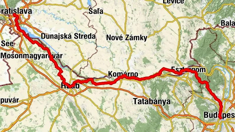 ST2 Sultans Trail Abschnitt 2: Bratislava - Budapest