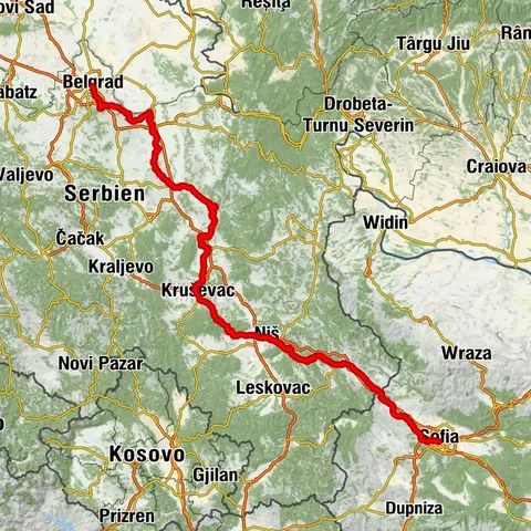 ST4 Sultans Trail Abschnitt 4: Belgrad - Sofia