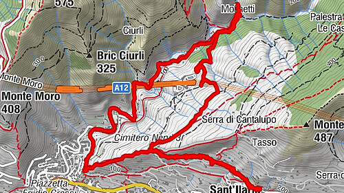 Laghetti Nervi San Rocco Sant'Ilario e ritorno
