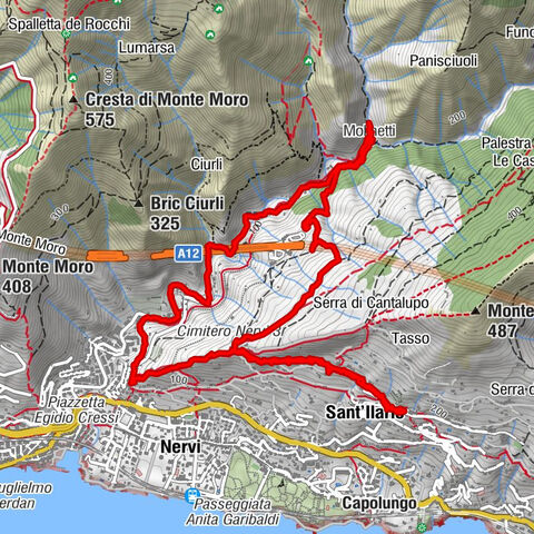 Laghetti Nervi San Rocco Sant'Ilario e ritorno