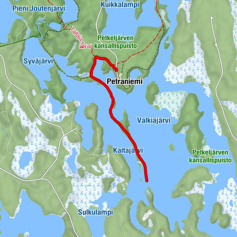 Korkeasärkä-Pfad im Nationalpark Petkeljärvi