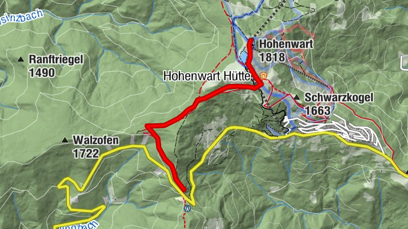 Klippitztörl auf den Hohenwart