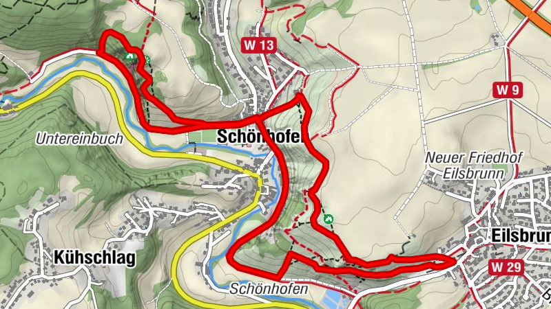 Eilsbrunn nach Schönhofen