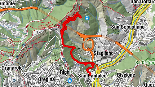 Salita San Pantaleo-Parco Peralto-via delle Baracche-ritorno sentiero in costa