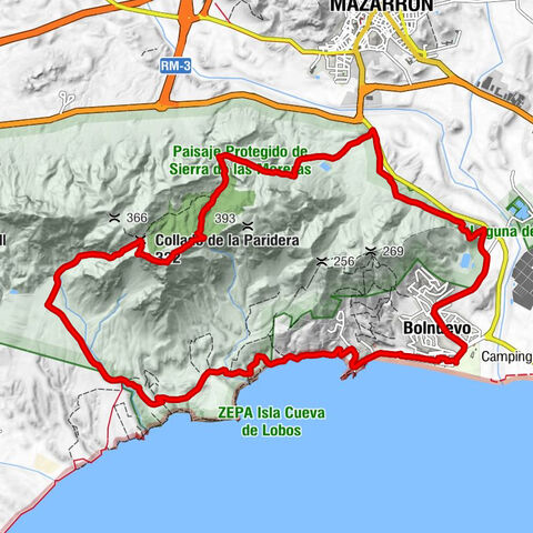 Bolnuevo - Collado de la Paridera - Cabezo de las Víboras - Mazarrón