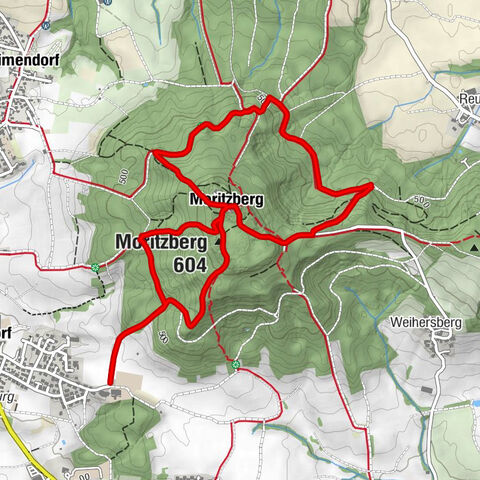 Röthenbach an der Pegnitz - Moritzberg - Berggasthof Moritzberg - Sankt-Mauritius-Kapelle