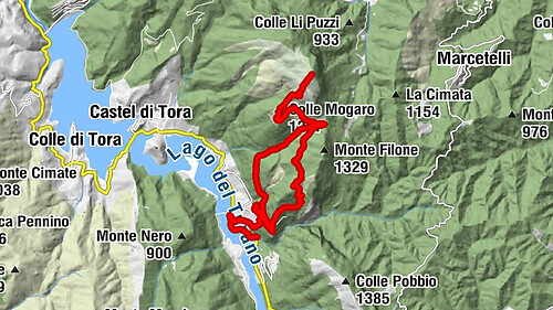 Ascrea - Colle Mogaro - Monte Navegna