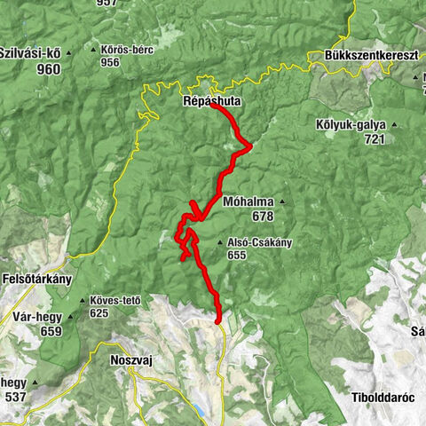 Cserépfalu - Rókalyuk - Ódor-vár - Répáshuta