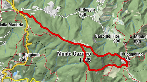 Scarperia e San Piero - Monte Gazzaro - Il Poggiolino - Paracchia