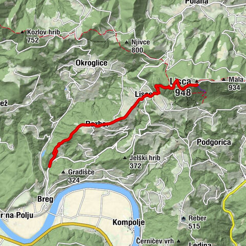 Sevnica - Zlaški hrib - Lisca - Tončkov dom na Lisci