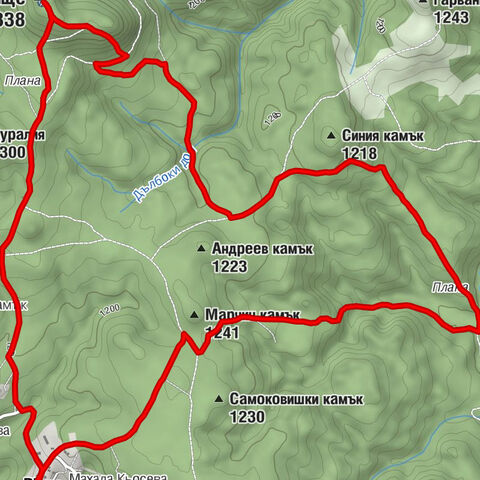 Махала Чаршийска - Св. Георги - Манастирище - Плана