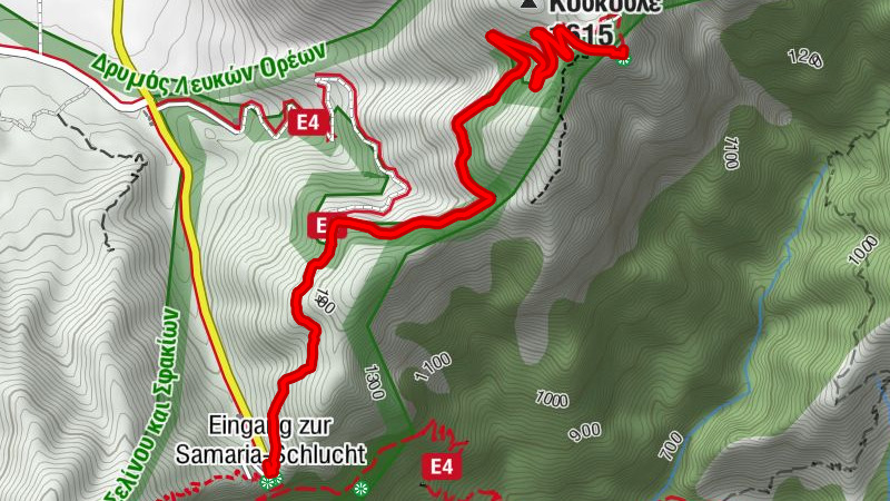 Φαράγγι της Σαμαριάς - Είσοδος - Κουκουλέ - Kallergi Shelter