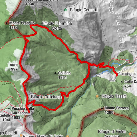 Morino - Peschio delle Ciavole - Monte Crepacuore - Monte Femmina Morta