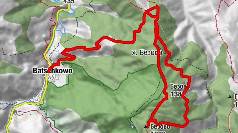 Бачково - Безово - х. Безово