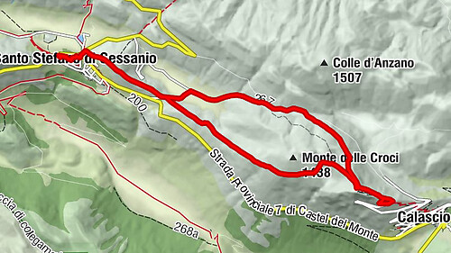 Santo Stefano di Sessanio - Chiesa di San Rocco - Colle della Croce - Chiesa di Santa Maria della Pietà